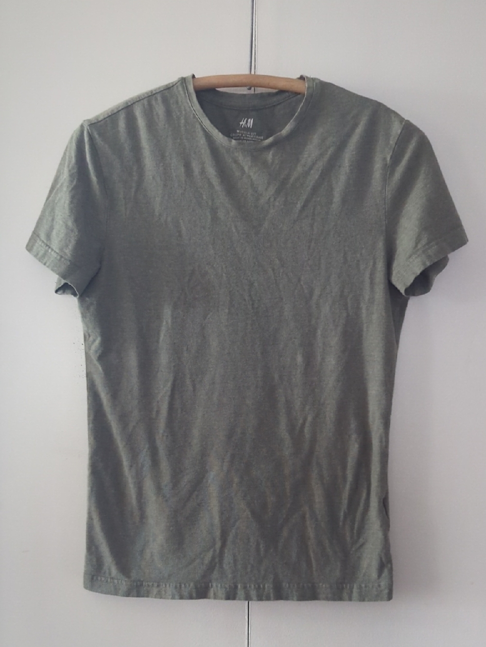 H&M Men's Short Sleeve Crew Tee - Olive